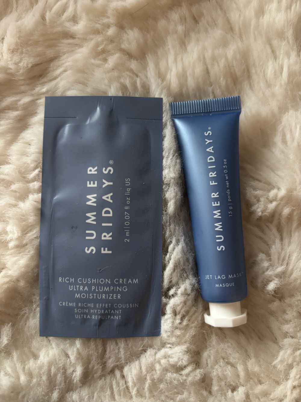 summer Fridays mini jet lag mask set